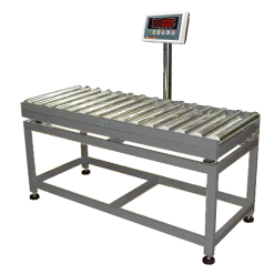 滾輪式檢重秤銜接產線1