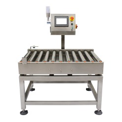 滾輪式檢重秤銜接產線4